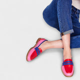 Kristina – Zapatos de charol de patchwork colorido