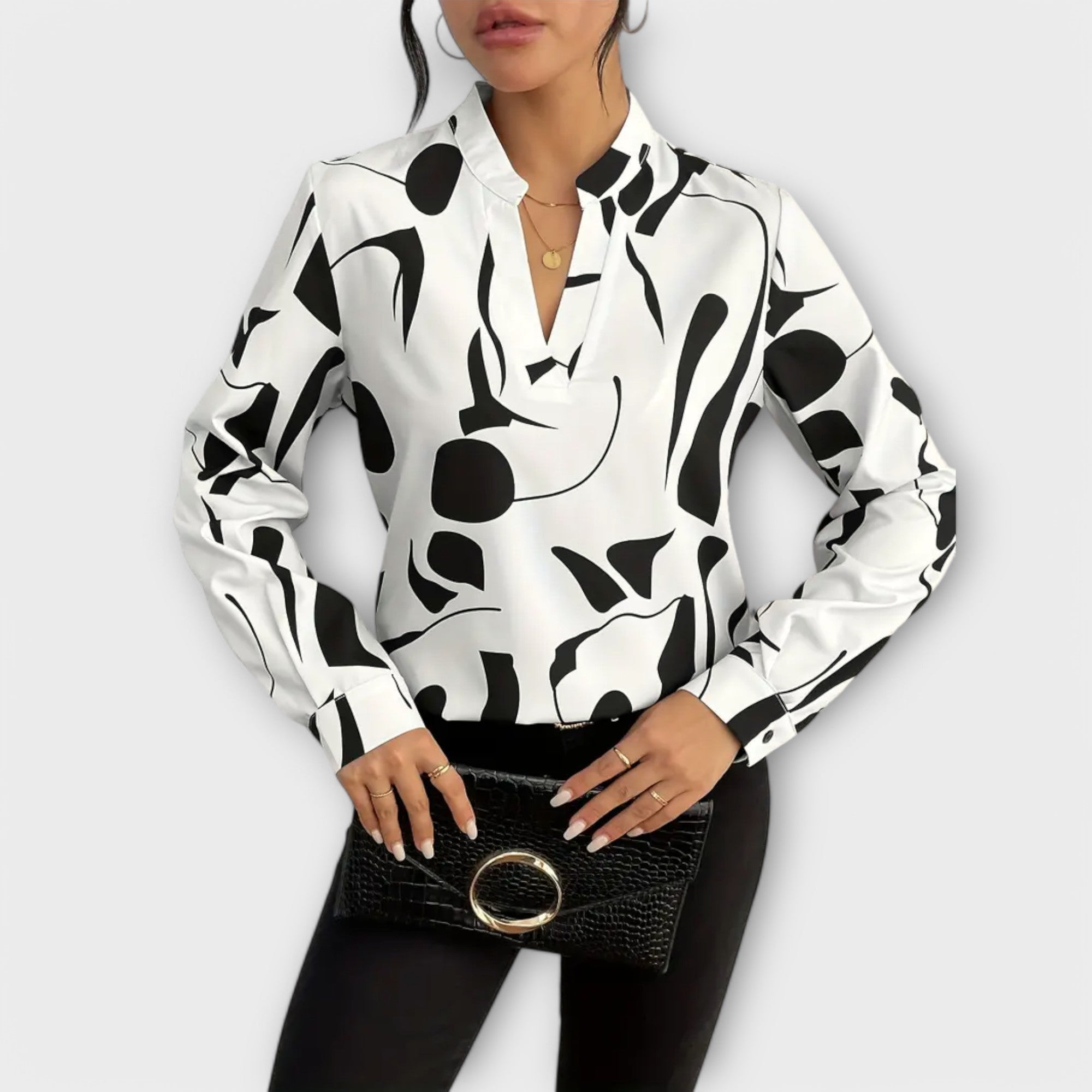 Lívia – Blusa Moderna Tiskana