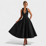 Julieta – Vestido midi con escote halter
