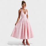 Julieta – Vestido midi con escote halter