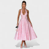 Julieta – Vestido midi con escote halter