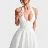 Julieta – Vestido midi con escote halter