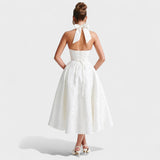 Julieta – Vestido midi con escote halter
