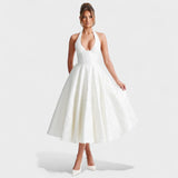 Julieta – Vestido midi con escote halter