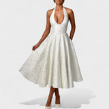 Julieta – Vestido midi con escote halter