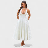 Julieta – Vestido midi con escote halter