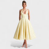 Julieta – Vestido midi con escote halter