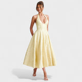 Julieta – Vestido midi con escote halter