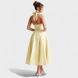 Julieta – Vestido midi con escote halter