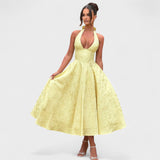 Julieta – Vestido midi con escote halter