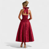 Julieta – Vestido midi con escote halter