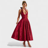 Julieta – Vestido midi con escote halter