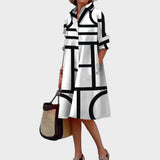 Dragana - Vestido femenino con diseño geométrico