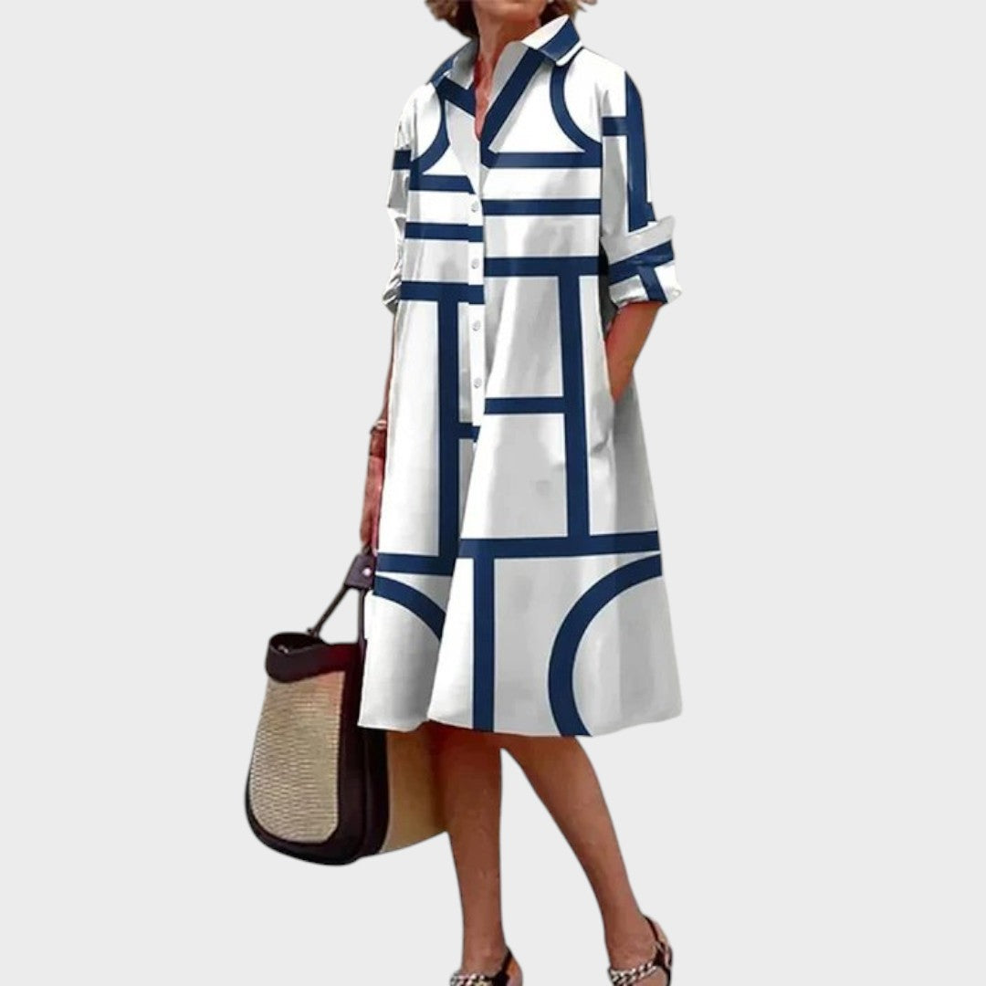 Dragana - Vestido femenino con diseño geométrico