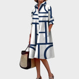 Dragana - Vestido femenino con diseño geométrico