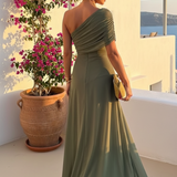 Uma - Vestido largo fluido con diseño elegante