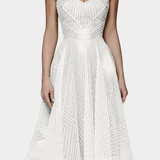 Vestido Largo Dragana con Bordado