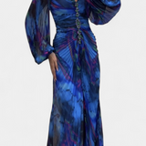Vestido Maxi Leona con Pliegues