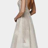 Vestido Largo Dragana con Bordado