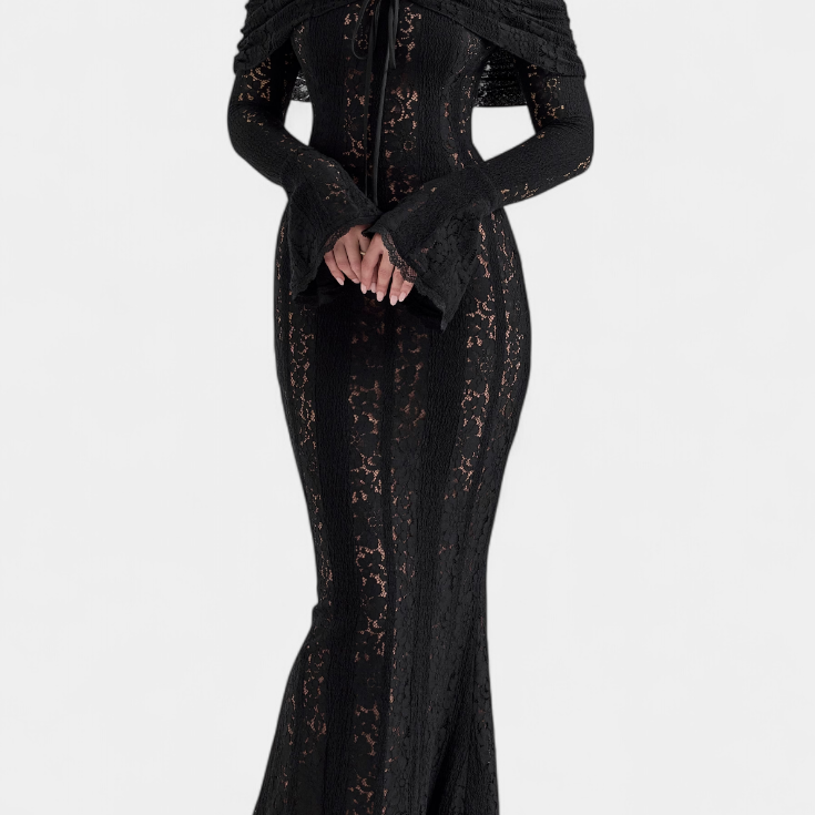 Josipa Maxi Vestido con Hombros Descubiertos