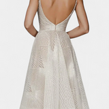 Vestido Largo Dragana con Bordado