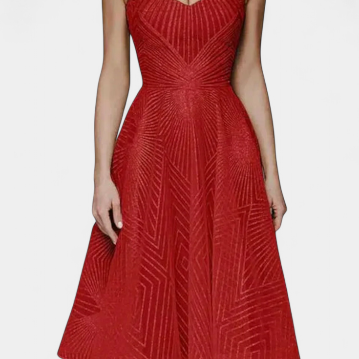 Vestido Largo Dragana con Bordado