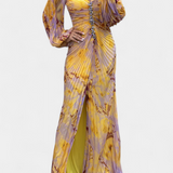 Vestido Maxi Leona con Pliegues