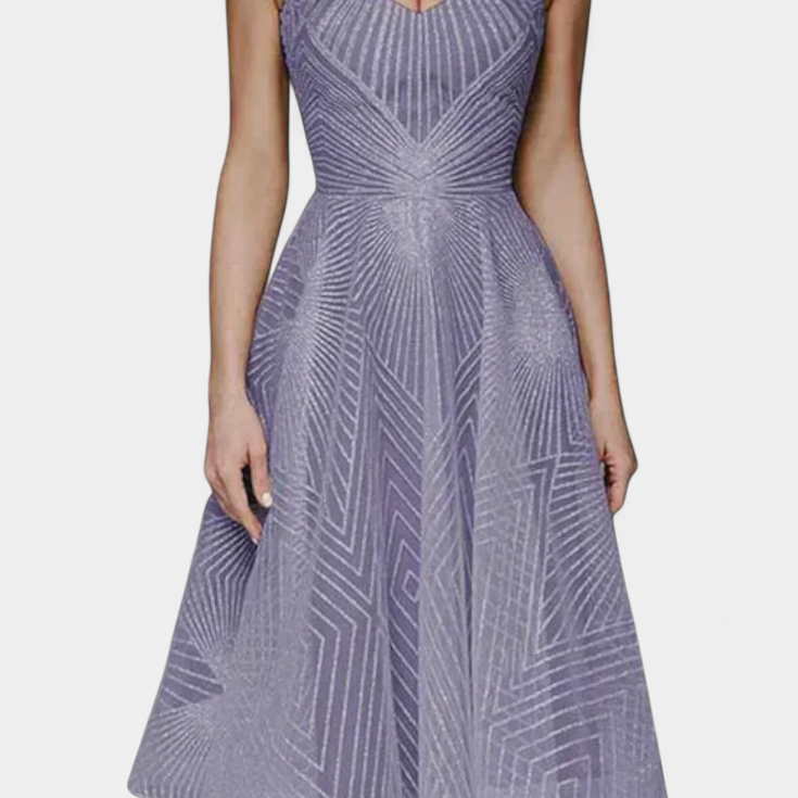 Vestido Largo Dragana con Bordado