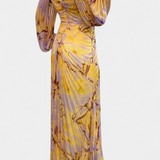Vestido Maxi Leona con Pliegues