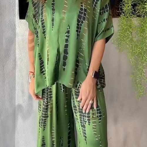 Marie | Conjunto estampado de dos piezas