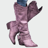 Veselka - Botas de cowboy de cuero retro