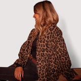 Paulina - Chaqueta de tendencia con leopardo