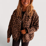 Paulina - Chaqueta de tendencia con leopardo