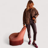 Paulina - Chaqueta de tendencia con leopardo