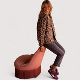 Paulina - Chaqueta de tendencia con leopardo