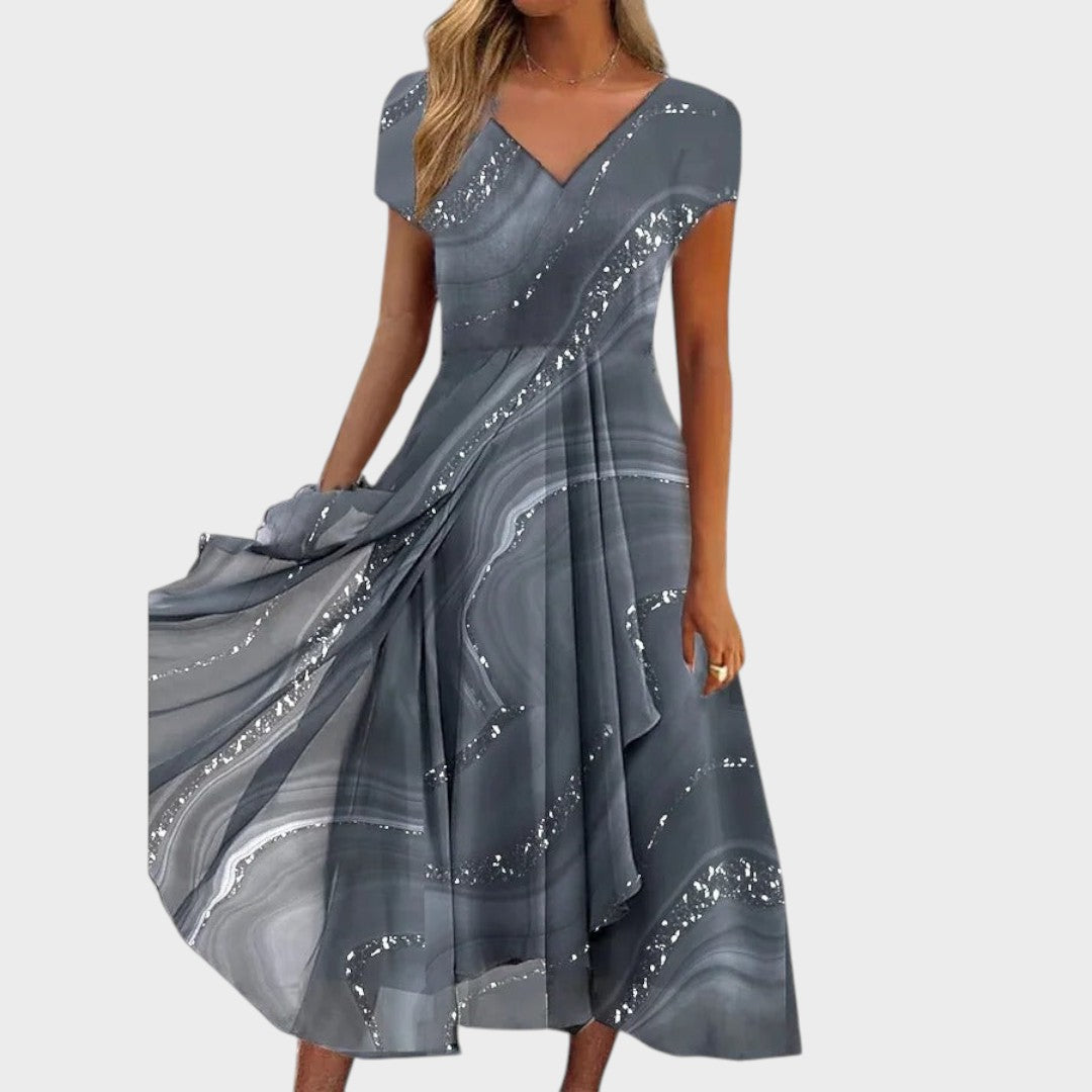 Lucija™ – Vestido midi elegante con escote en V