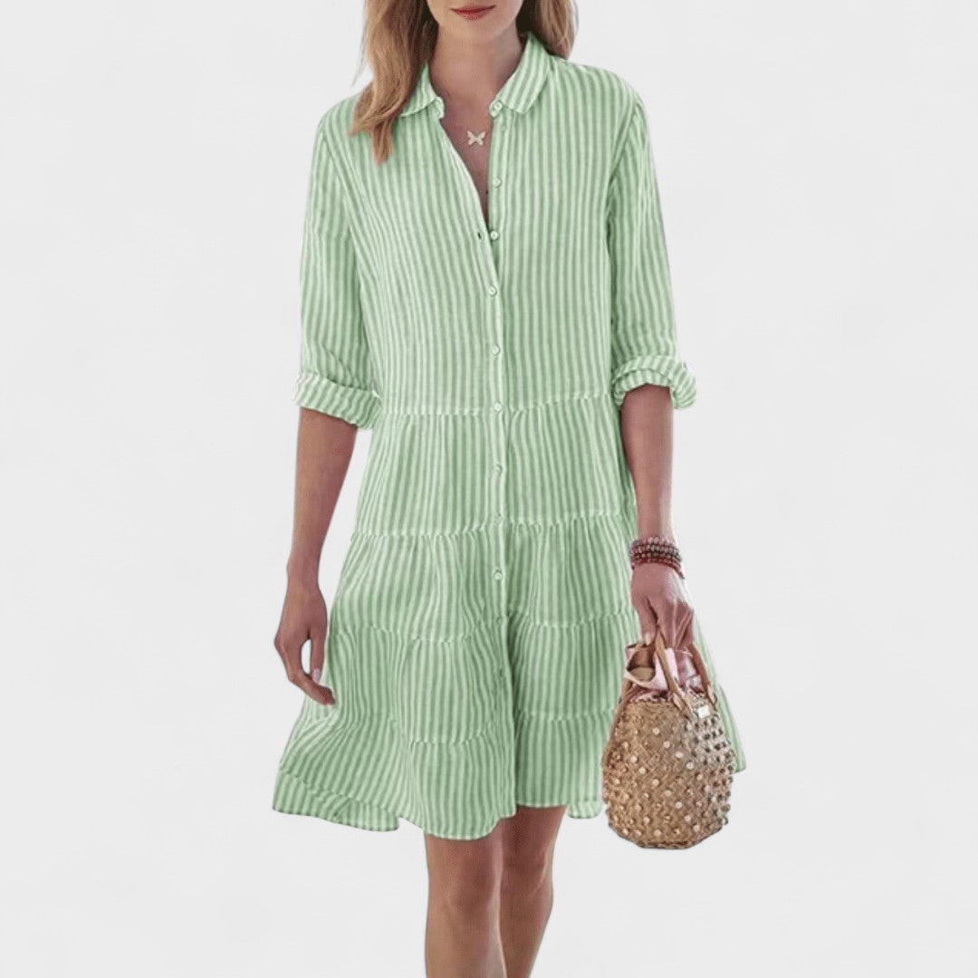 Sara – Vestido de Verano Prugasta