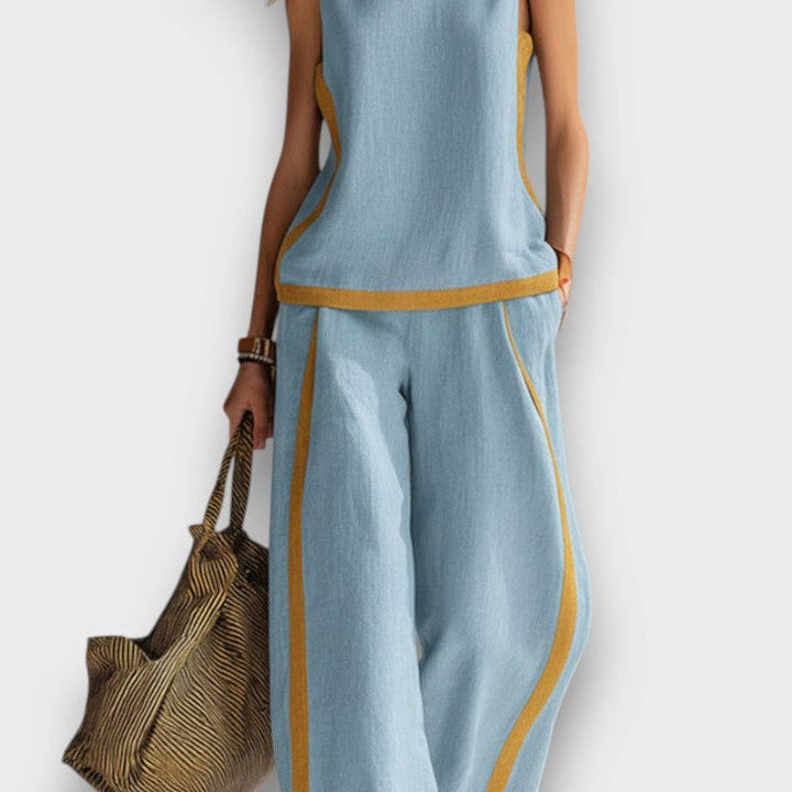 AURENE | CONJUNTO DE LINO DE DOS PIEZAS