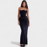 Ljubomira – Vestido de corsé satinado