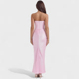 Ljubomira – Vestido de corsé satinado