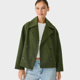 Blanka - Chaqueta corta de doble botonadura Ropa de abrigo elegante