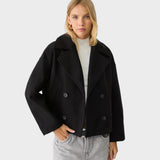 Blanka - Chaqueta corta de doble botonadura Ropa de abrigo elegante
