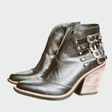Marica - Botas de cuero retro